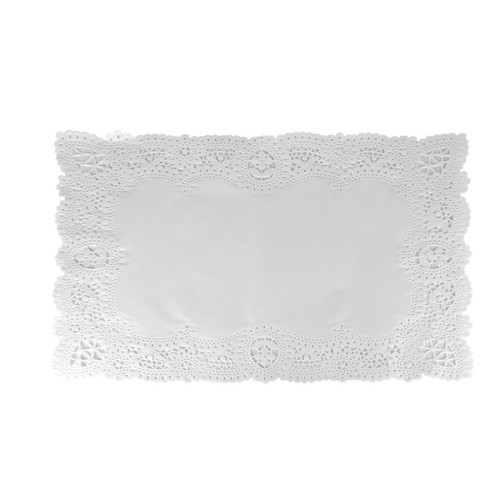 Doilies de celulose virgem branca