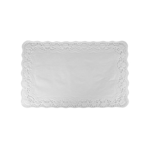 Doilies de celulose virgem branca