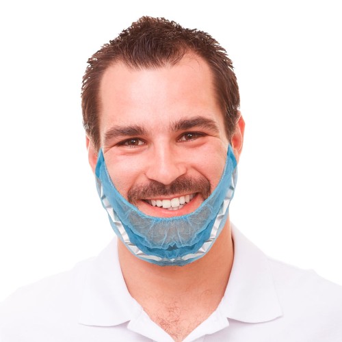 Detectable non-woven beard cover