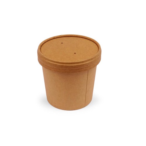 Kraft cardboard box with lid